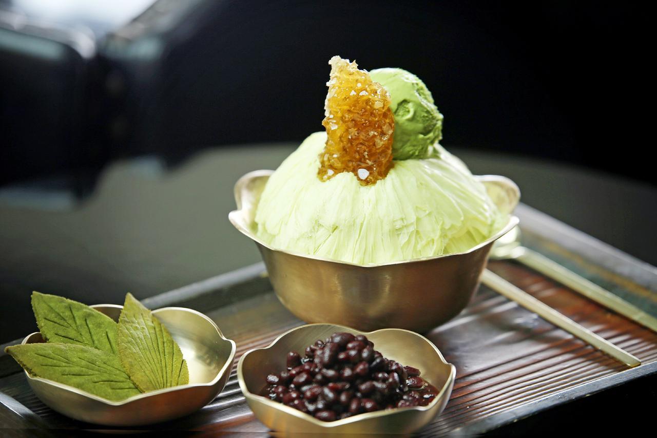 Kensington Jeju Hotel Eksteriør billede Bingsu with green tea ice cream